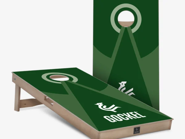 Cornhole boards green pyramid