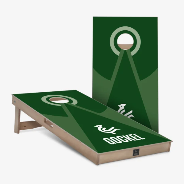 Cornhole boards green pyramid